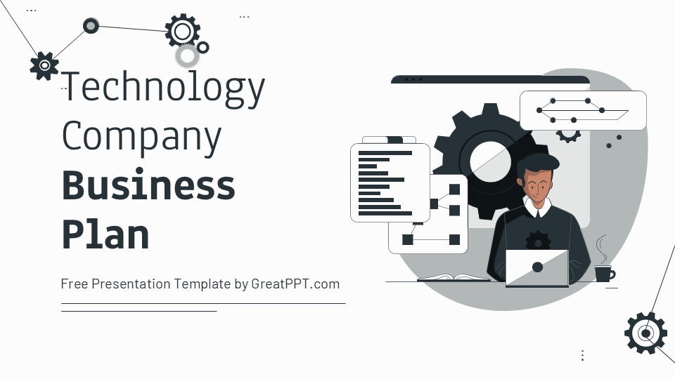 Free Technology Company Business Plan Powerpoint Template 1
