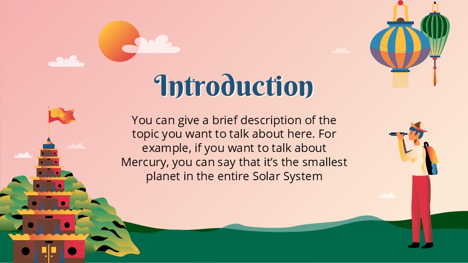Free Travel Vietnam Project Proposal Presentation Theme 3